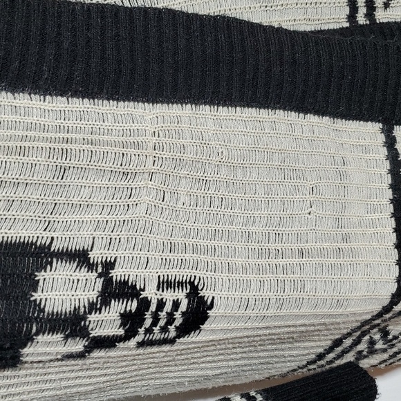 RD Style- Womens Black/Cream Skull Open Cardigan Goth Grunge Punk Sz.Medium - Picture 4 of 7